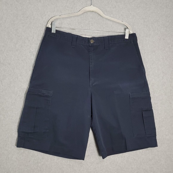 Dickies Men Shorts 36 Blue Chino Pockets Cargo Workwear Pockets 10" Inseam - Picture 1 of 10